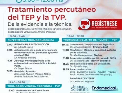 1º Jornada Institucional CACI 2026 sobre “Tratamiento percutáneo del TEP y de la TVP. De la evidencia a la técnica.”